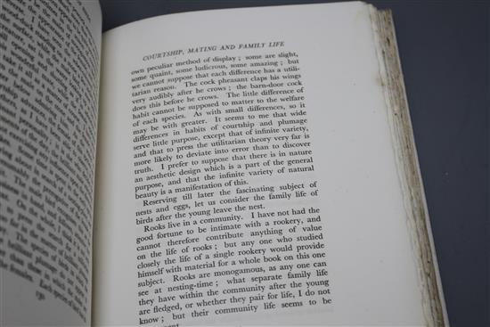 Grey, Edward, Viscount Grey of Fallodon - The Charm of Birds, one of 250, signed by the author, with 21 woodblock works by Robert Gibbi